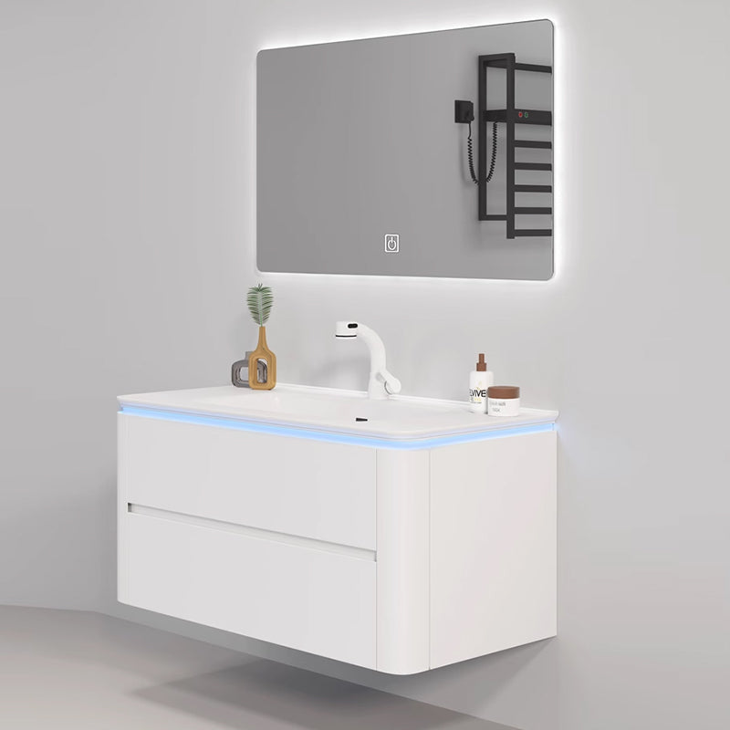 CHUNSONG Ceramic integrated basin bathroom cabinet Simple modern ceramic integrated basin can only be combined with bathroom cabinets, wash hands, face basins, bathroom, washbasin