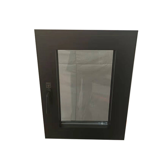 DELAIQI 60 series bridge insulation aluminum alloy casement window (dark gray) Customized casement windows for sound insulation and thermal insulation