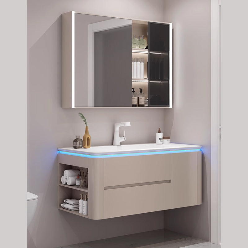 CHUNSONG Second generation makeup storage mirror cabinet with double-sided mirrors Minimalist Modern High Beauty Bathroom Cabinet