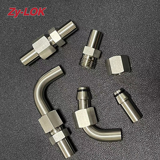 ZHENYI EQUAL UNION WELDING FITTING Stainless steel compression joint, stainless steel high-pressure oil pipe joint, hydraulic rubber pipe joint