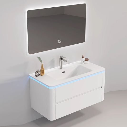 CHUNSONG Ceramic integrated basin bathroom cabinet Simple modern ceramic integrated basin can only be combined with bathroom cabinets, wash hands, face basins, bathroom, washbasin