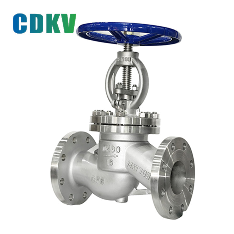 DAKE J41H-16C globe valve Manual shut-off valve, stainless steel flange shut-off valve, water high-temperature steam thermal oil