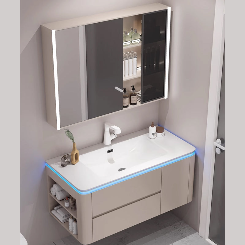 CHUNSONG Second generation makeup storage mirror cabinet with double-sided mirrors Minimalist Modern High Beauty Bathroom Cabinet