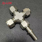 ZHENYI UNION CROSS  Stainless steel ferrule joint four-way joint