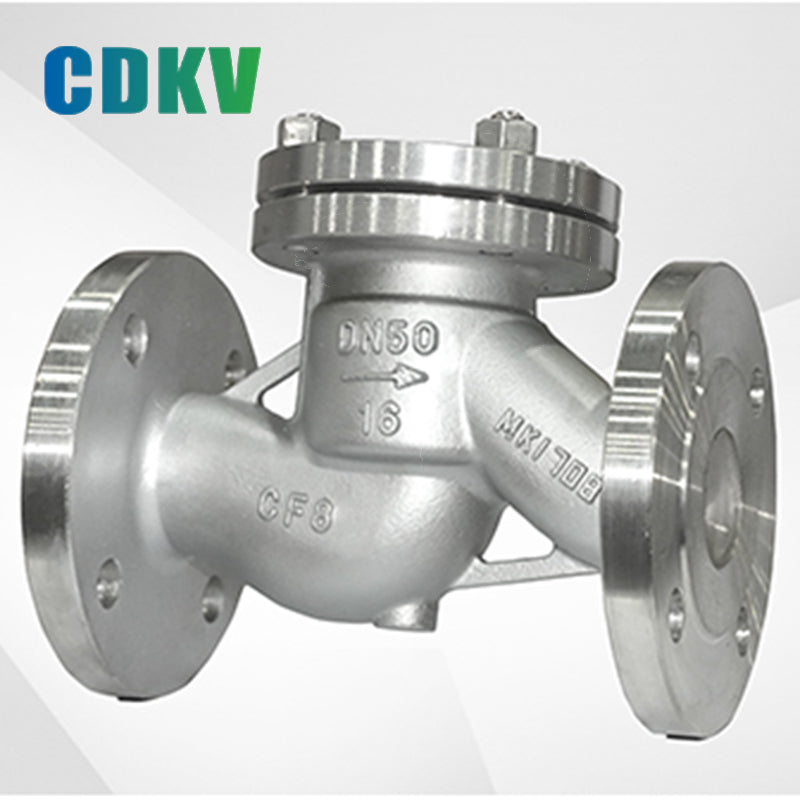 DAKE H41W  Stainless steel lifting check valve, horizontal flange connection valve, single-phase check valve