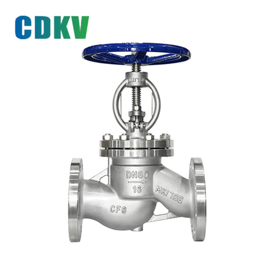 DAKE J41H-16C globe valve  Manual shut-off valve, stainless steel flange shut-off valve, water high-temperature steam thermal oil