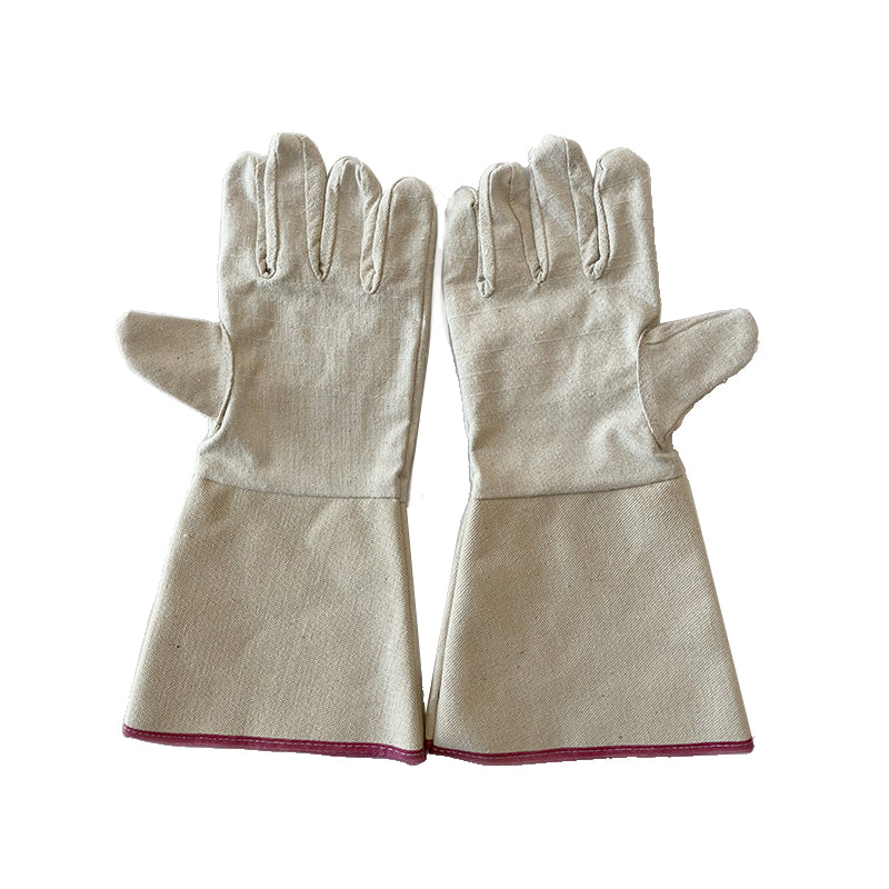 CHANGJIANG Long canvas gloves Polyester cotton 2x2 38CMx13.5CM