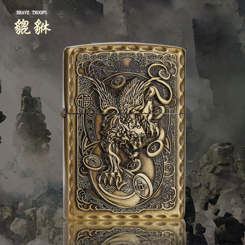 HUAZAI Zhaocai Pixiu Lighter Bronze color