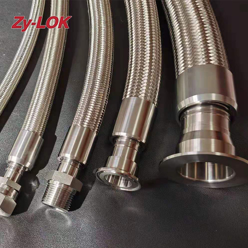 ZHENYI Convoluted PTFE Hose  PTFE Teflon corrugated pipe