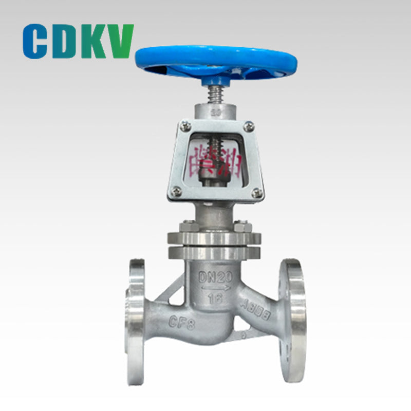 DAKE JY41-16P oxygen shut-off valve  Stainless steel oxygen flange globe valve for oil prohibition, degreasing, and oxygen removal