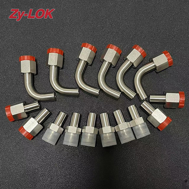 ZHENYI EQUAL UNION WELDING FITTING   Stainless steel compression joint, stainless steel high-pressure oil pipe joint, hydraulic rubber pipe joint