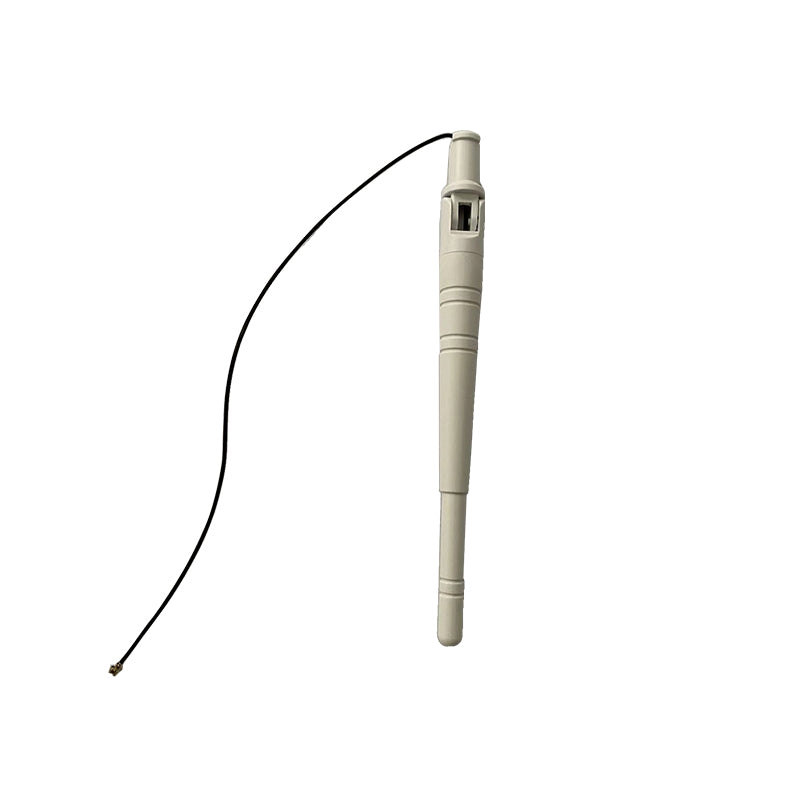 ZHENGXU 3dBi white round pole wifi external antenna (black feeder+length 145+with terminals) 76 B-001D3-103