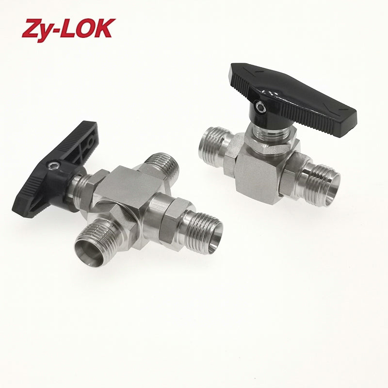 ZHENYI BALL VALVE  Stainless steel right angle needle valve outer thread needle valve right angle inner and outer thread needle valve