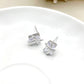 ZHONGTAI Sweet and little fresh earrings 13.3mmx10.3mm   Diamond earrings, new trendy earrings, niche design, high-end feel earrings