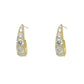 ZHONGTAI Sweet and little fresh earrings 19.5mmx5.5mm Full diamond earrings, niche high-end feel earrings